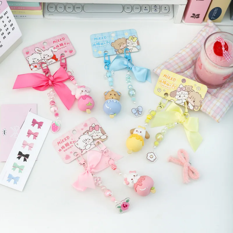 Мультфильм Mikko Lollipop серии кулон из бисера кукла брелок милая и сумка подарок для