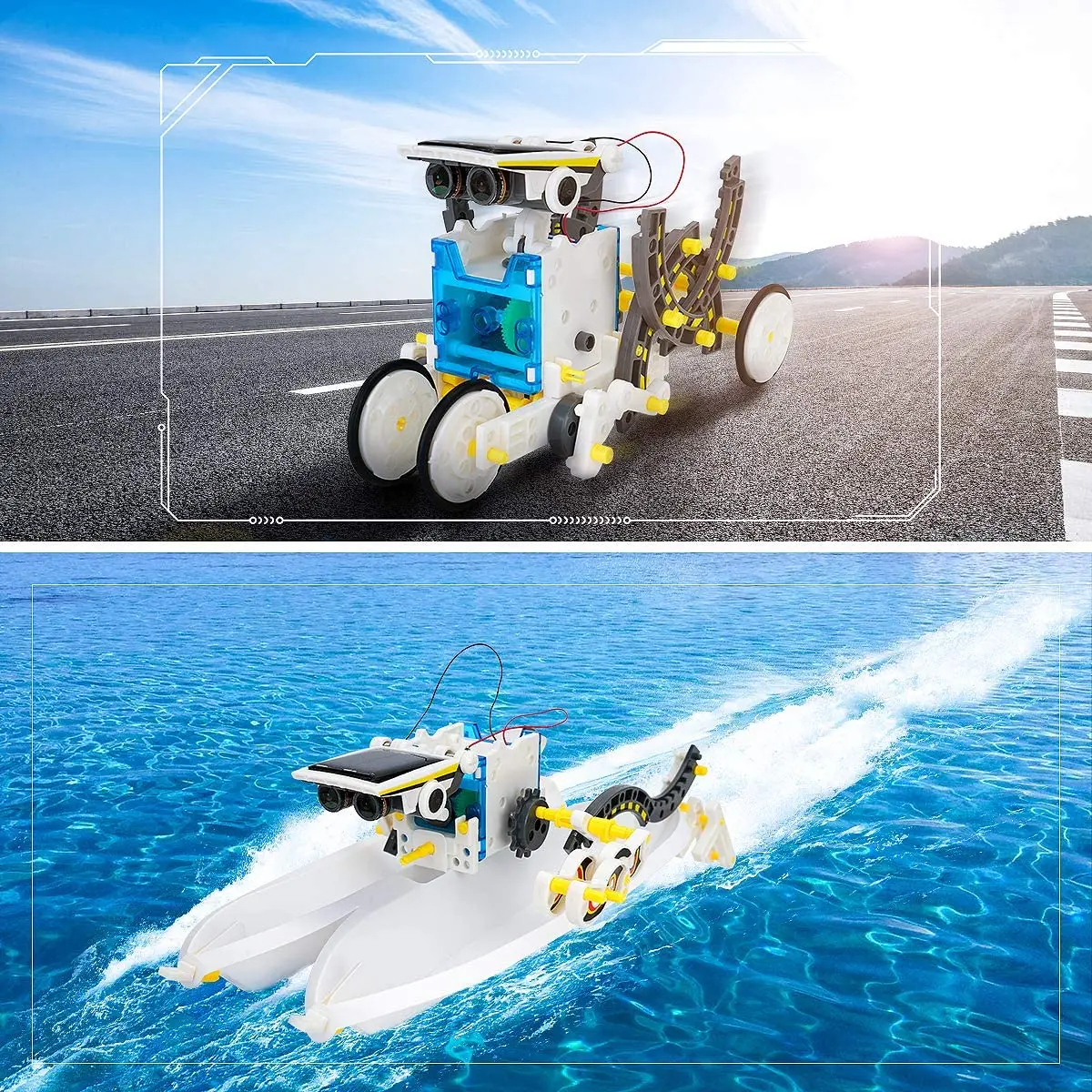 

13 IN 1 STEM Solar Robot Kits Educational Toys STEM Technology Learning Blocks Spaceship Robotics Dinosaur Toy For Kid Children