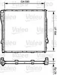 

734895 engine water radiator OTM/SANZ (air conditioning) M54 M57 M62 E53