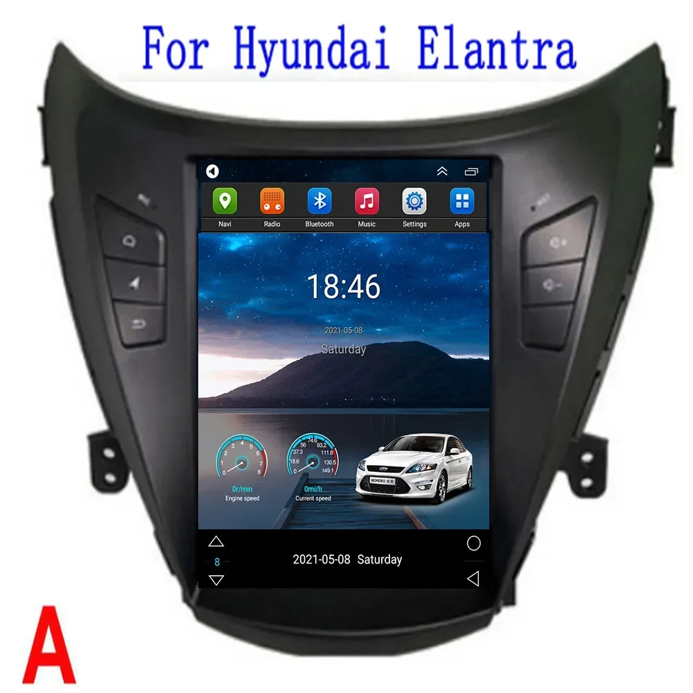 Автомагнитола 2DIN на Android 13 для Hyundai Elantra Avante I35 2011-2016 мультимедийный видеоплеер GPS