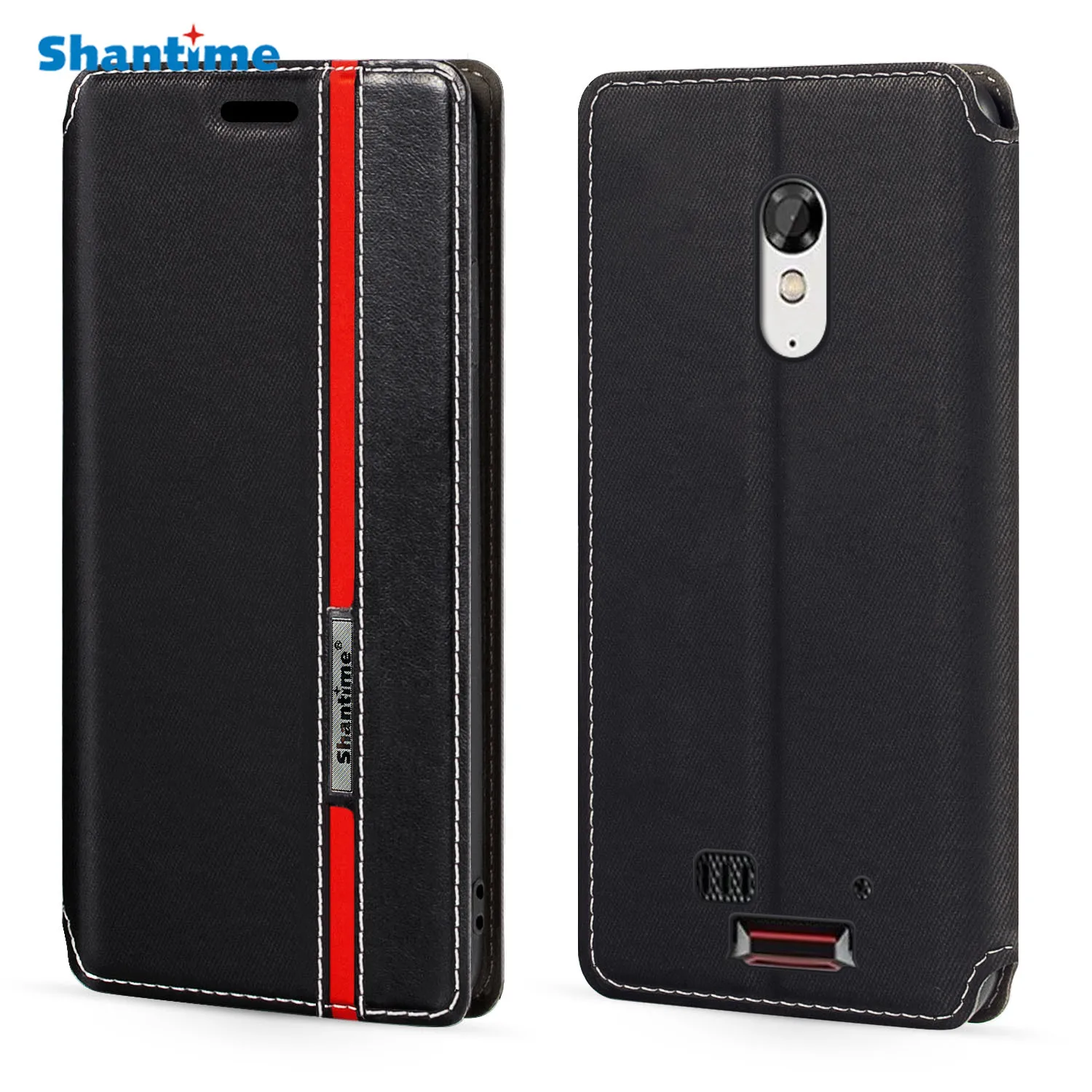 Модный разноцветный кожаный флип-чехол с магнитной застежкой для Unihertz Atom XL