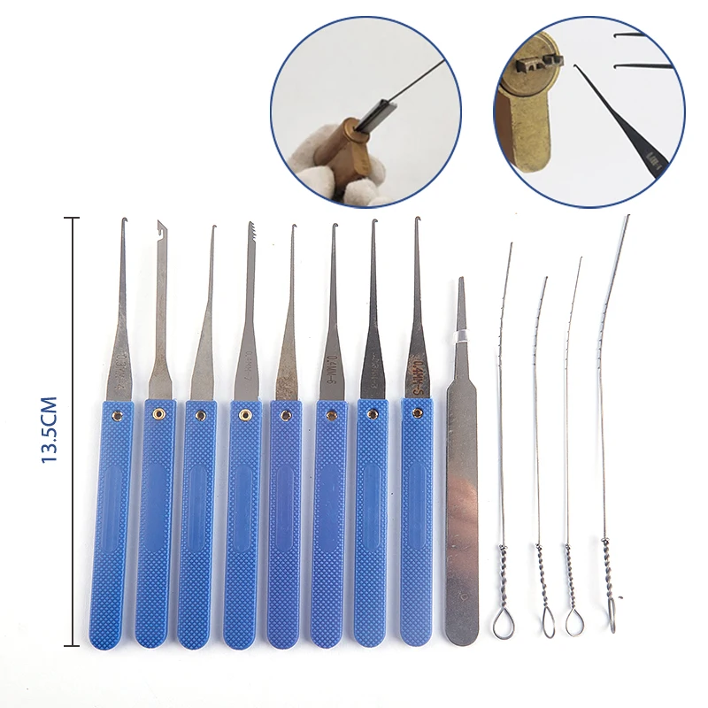 

13Pcs/set Lock Repair Pick Professional Remove Broken Key Tool Locksmith Supply