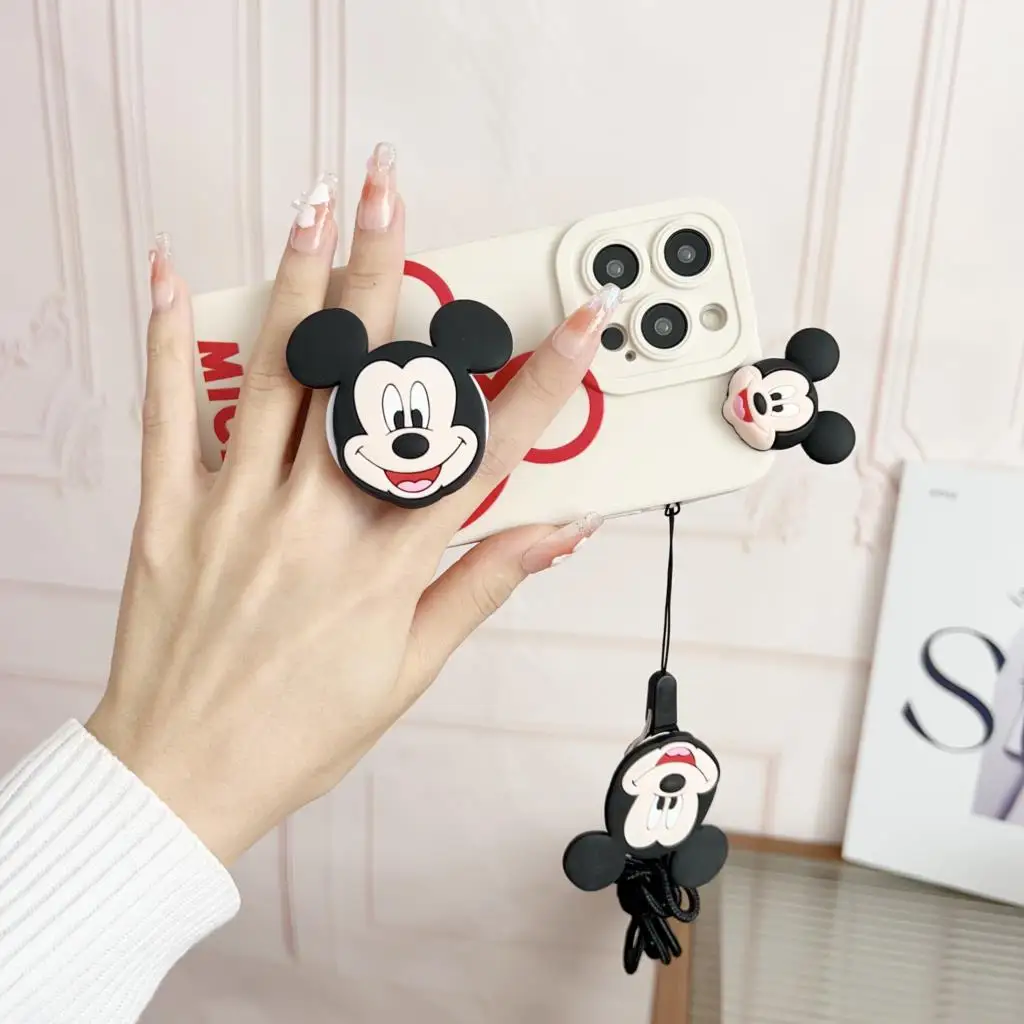 Для OPPO Reno 4F 4lite 5lite 5 7 4G 8 8T 10 PRo Minnie head чехол с веревкой-держателем