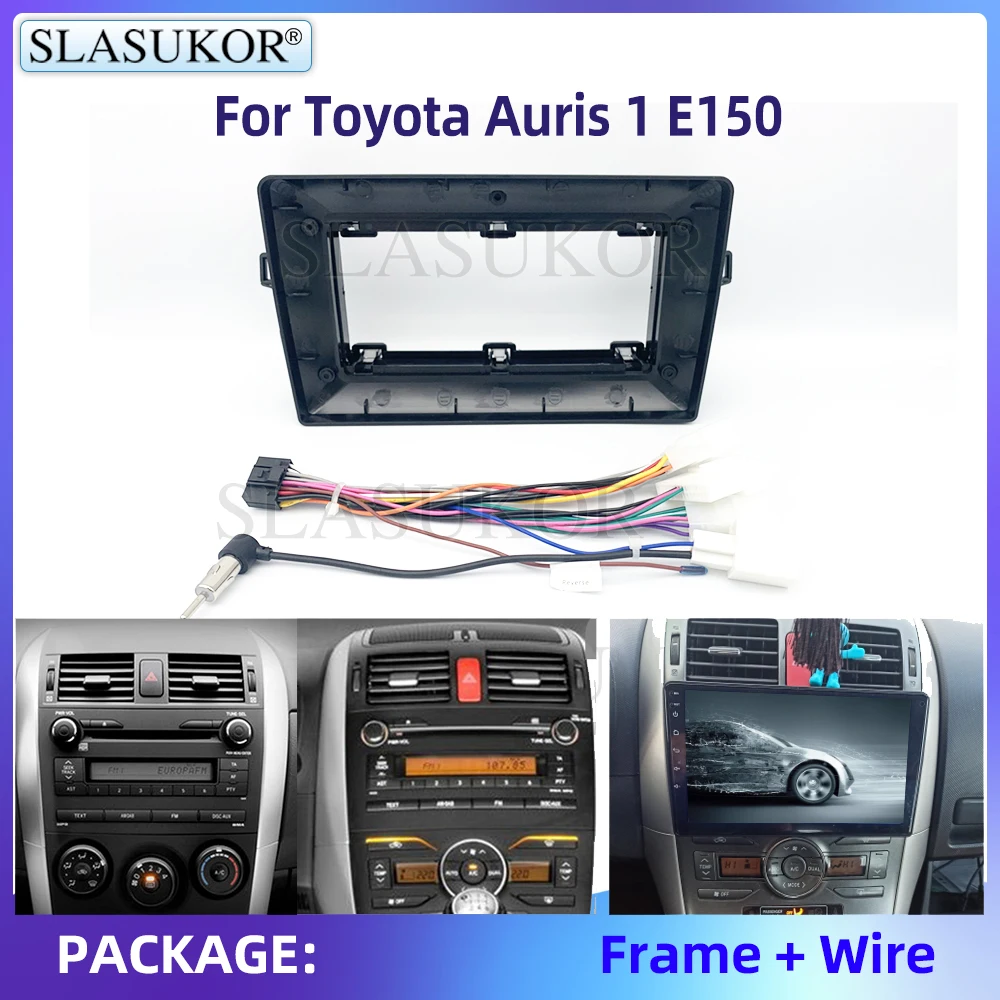 9 &quotдля Toyota Auris 1 E150 комплект для автомобильной радиопанели приборной панели