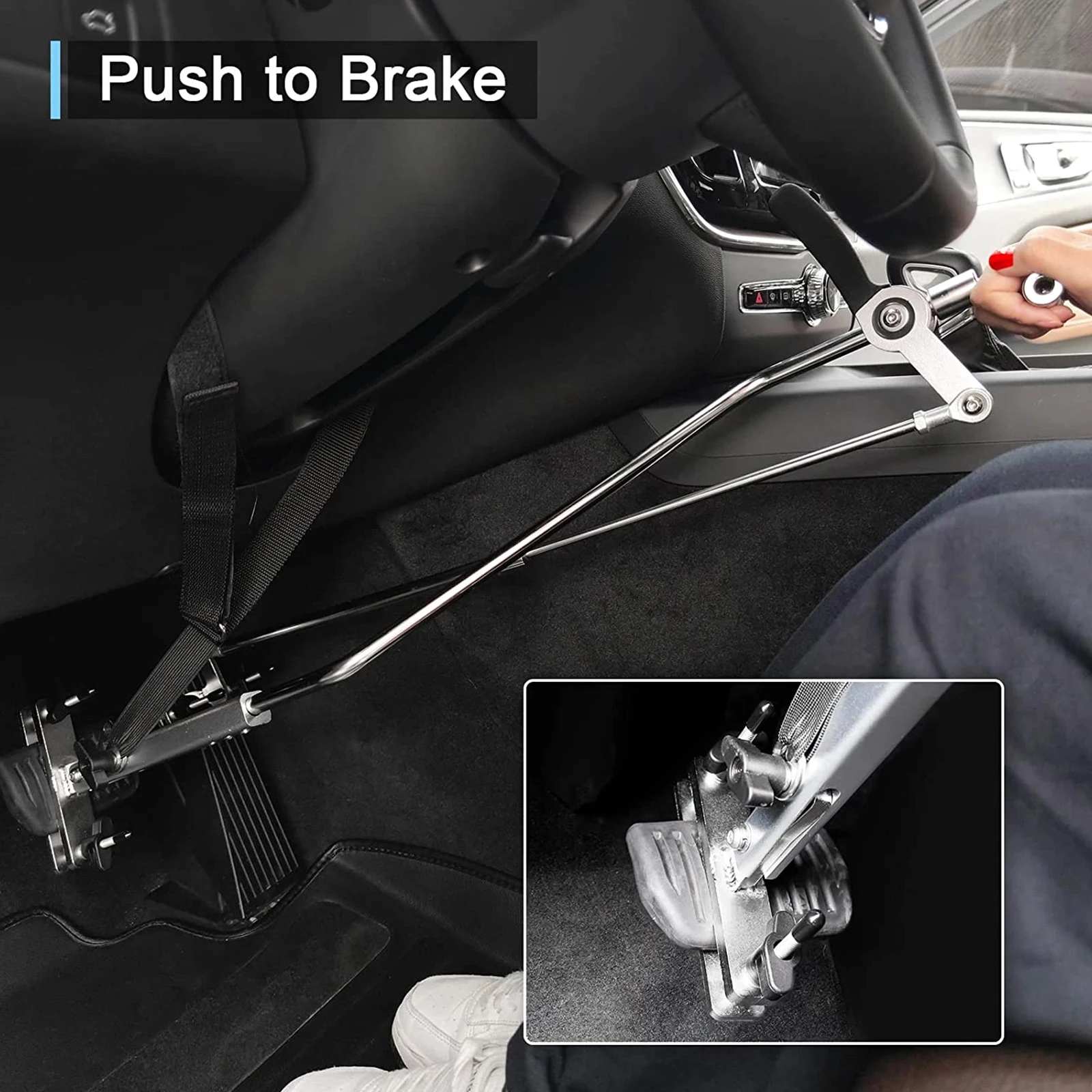 Ручное управление для водителей с ограниченными возможностями нажимайте и