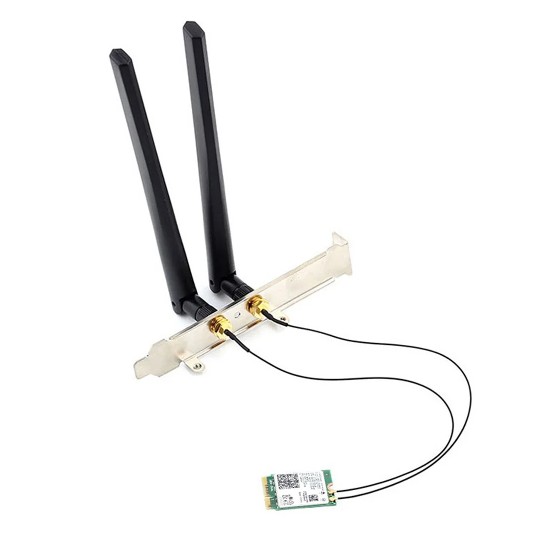 

Wi-Fi 6 AX201 M.2 Key E CNVio 2 Wifi Card Dual Band 3000Mbps Wireless for Bluetooth 5.0 AX201NGW,with Antenna Kit