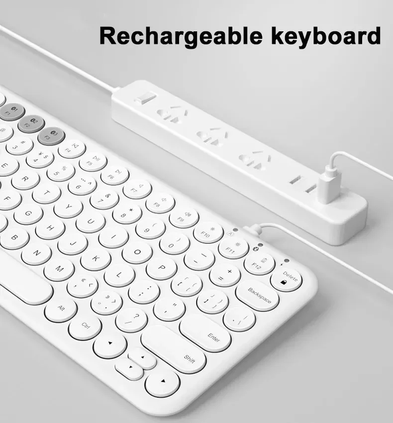 

Gaming Wireless Bluetooth-compatible Keyboard Mouse Rechargeable For Macbook PC Gamer Laptop iPad Tablet Computer