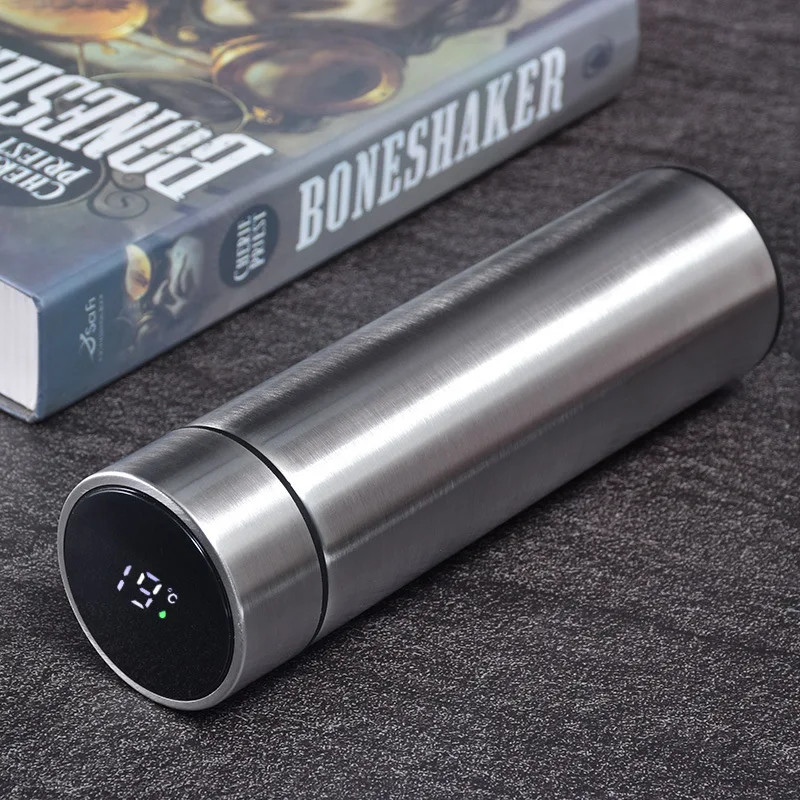 

304 Stainless Steel Vacuum Intelligent Insulation Cup Office Business Straight Cup LED Touch Screen Temperature Cup Wholesale