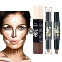 double head highlighter face contouring bronzers concealer highlighters pen 3d makeup corrector concealer contour stick tslm1