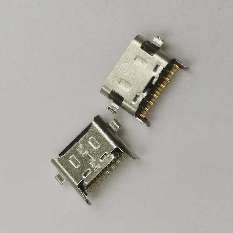 

10Pcs Type C USB Jack Charger Charging Port Plug Dock Connector Contact For LG K41S K61 LMQ630EAW Samsung A21 A215F