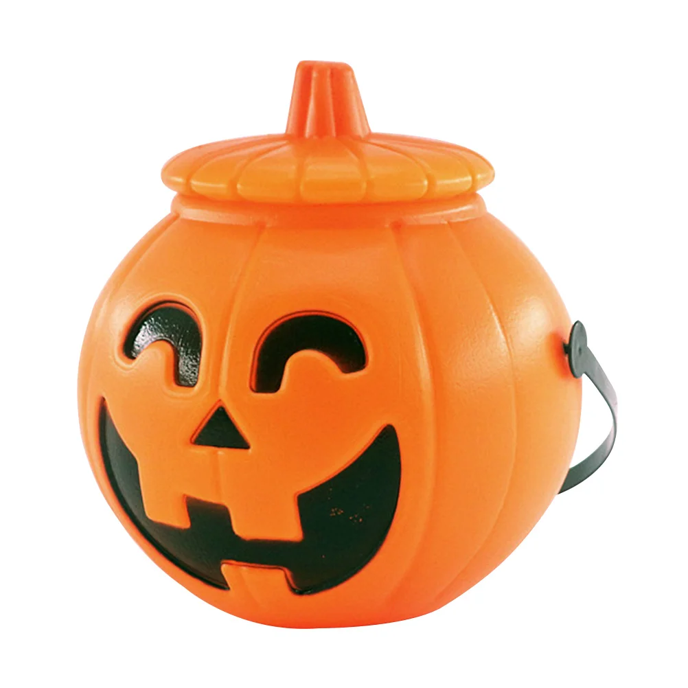 

Candy Pumpkin Buckettreat Trick Or Holder Buckets Pail Kids Bowl Basket Lantern Jack Cauldronbags Pails Pot Container Snack