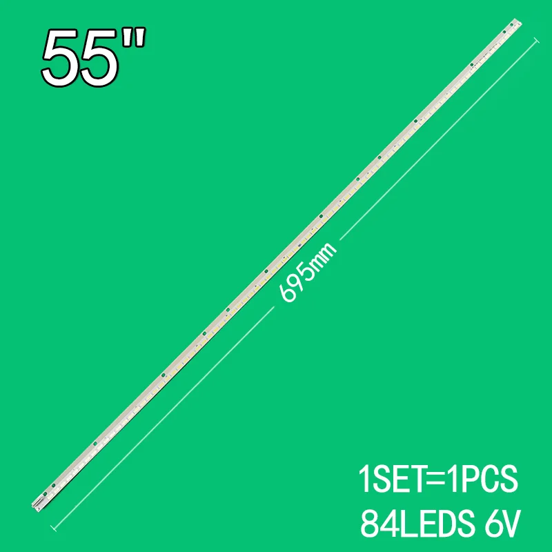 84Led 6V 695Mm Per 55 "Tv Lcd Grundig 55Vle983Bl Panasonic Tx-L55Et60B 55E610G Lc550Eun(Sf F1) 6916L-1239A