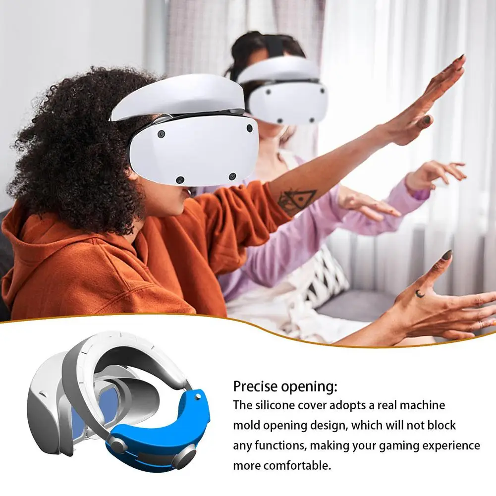 

Silicone Cover Protector Compatible For Ps Vr2 Helmet Headset Back Cover Full Protective Case Accessories Drop Shipping