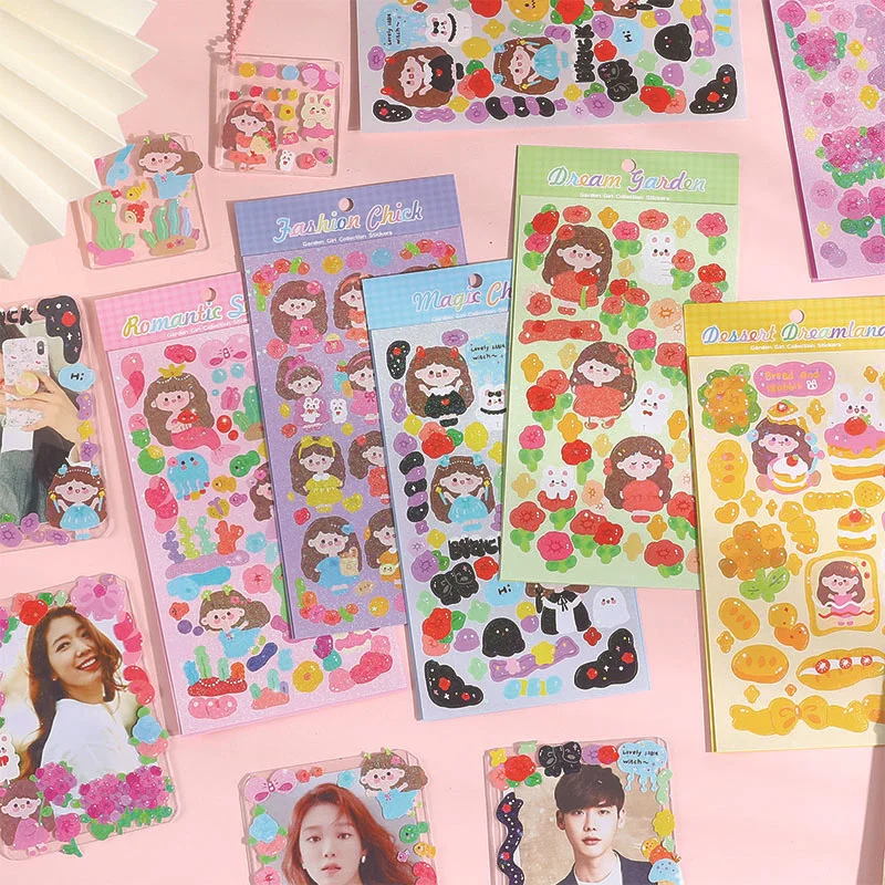 

1sheet Sticker Childr Diy Handmade Gift Card Photo Album Daily Decorative Scrapbooking Diary Decor Stickers Handbook New