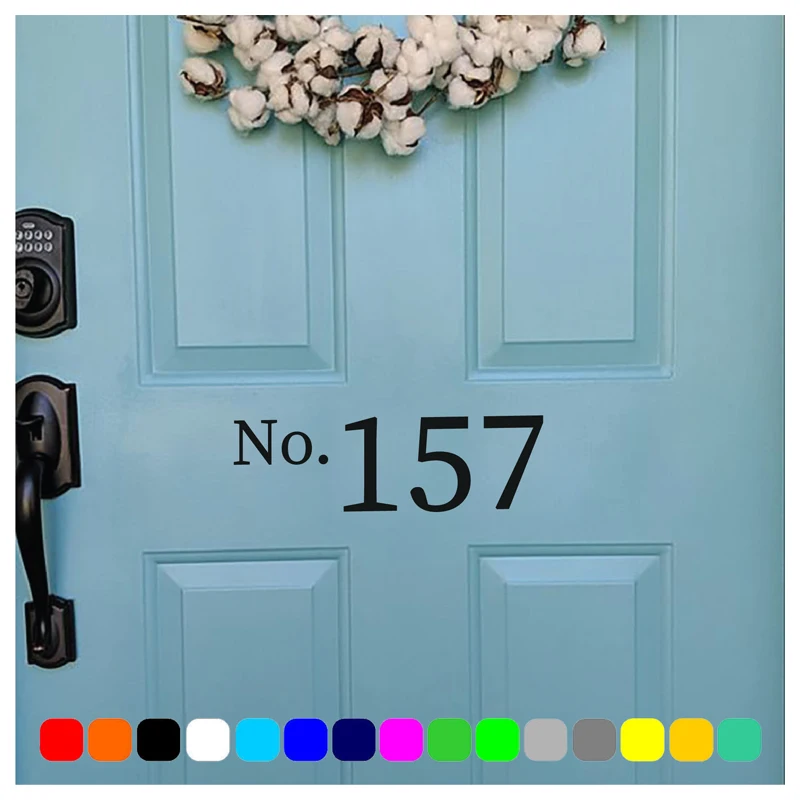 Персонализированная почтовая коробка с номером дома для входной двери и улицы