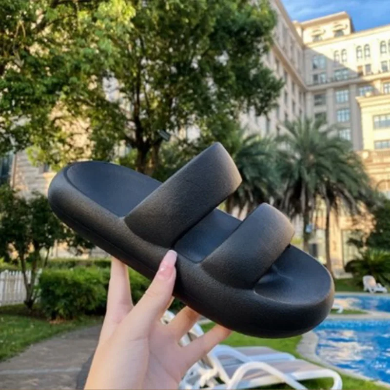 Шлепанцы для мужчин и женщин мягкие сандалии на платформе Нескользящие пляжа