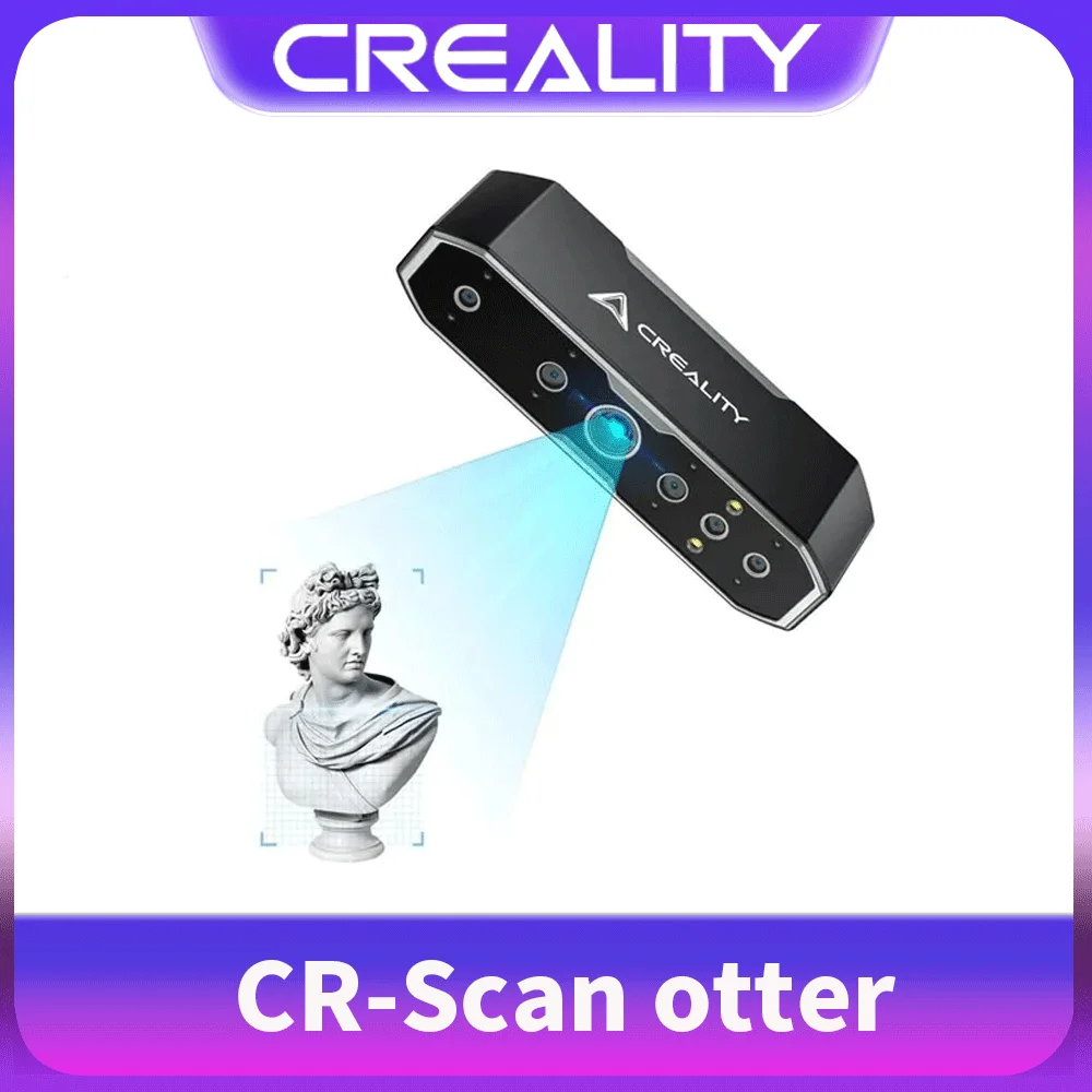 Фото Портативный модернизированный ручной 3D-сканер Creality CR-Scan Otter, точность 0,02 мм, высокая эффективность, скорость сканирования 20 кадров в секунду, защита от сотрясений №1