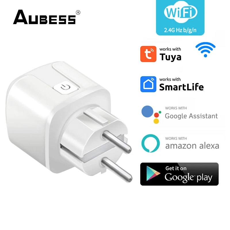 Смарт-розетка Aubess Tuya 16 А Wi-Fi 1-5 шт.