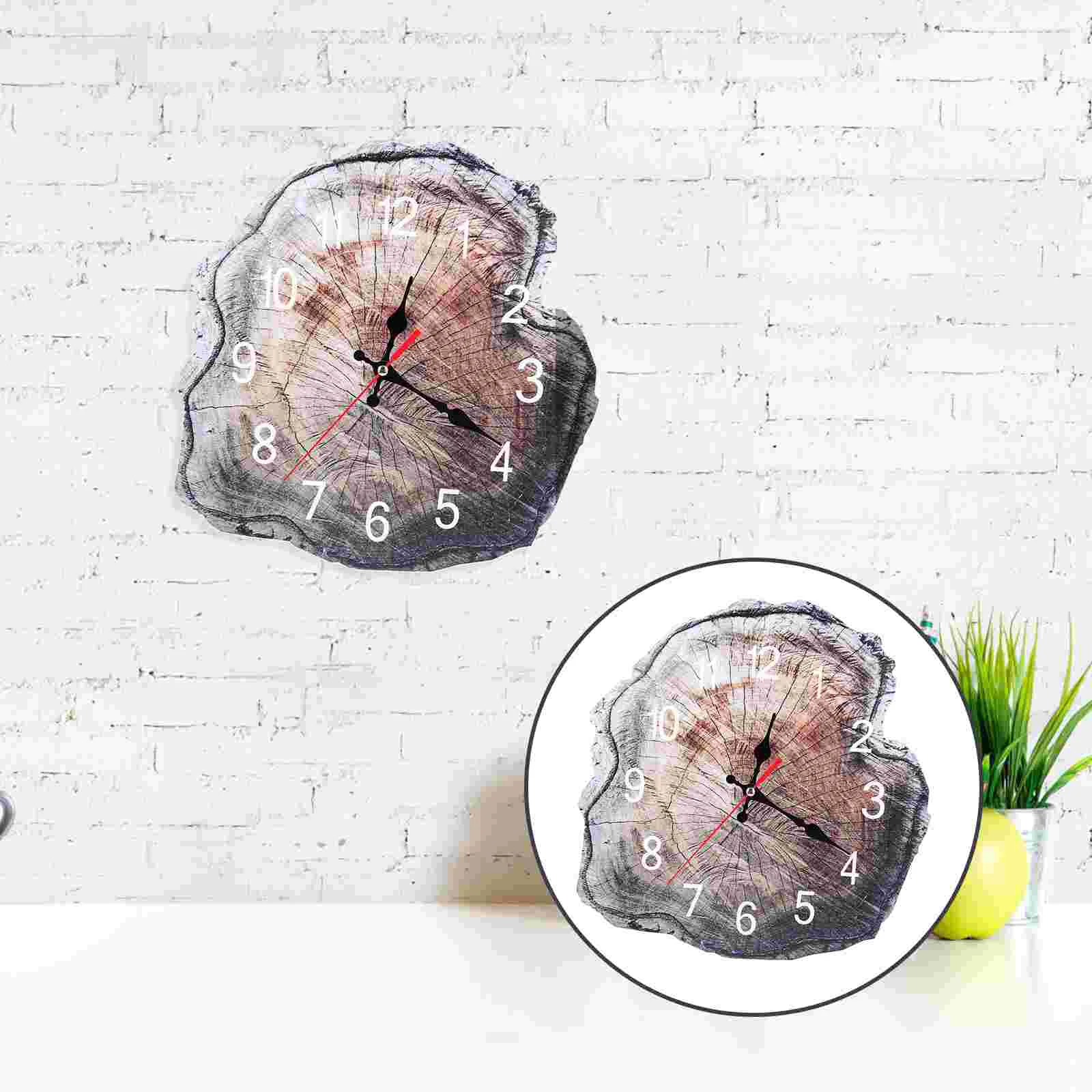 

Креативные простые деревянные настенные часы с кольцом, декоративные деревянные настенные часы