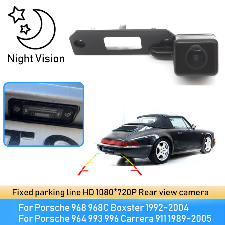 

Night Vision Car Rearview Parking Rear View Camera HD For Porsche 968 968C Boxster 1992~2004 964 993 996 Carrera 911 1989~2005