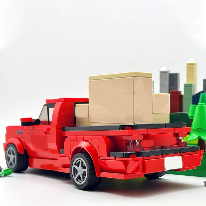 Набор для сборки модели MOC Brian Built Tough F Lightning Fast Furious Racing Series, 362 детали, конструктор, набор для творчества, мега-мини-набор, профессиональный конструктор, игрушка, подарок (art.: 3920dc0fc7698) - 3920dc0fc7698
