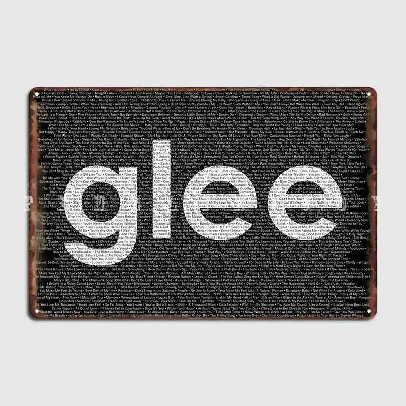 

Songs Of Glee Poster Metal Plaque Plaques Club Bar Design Wall Cave Tin Sign PosterRoom Bar Cafe Wall Paintings