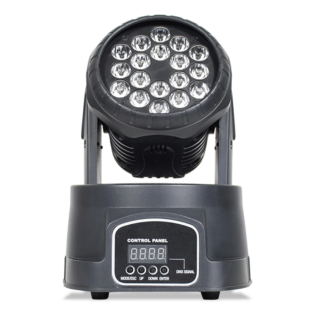 whole sale 18pcs10w moving head  wash light RGBW 4 in 1 moving head beam light for bar&club&KTV&disco