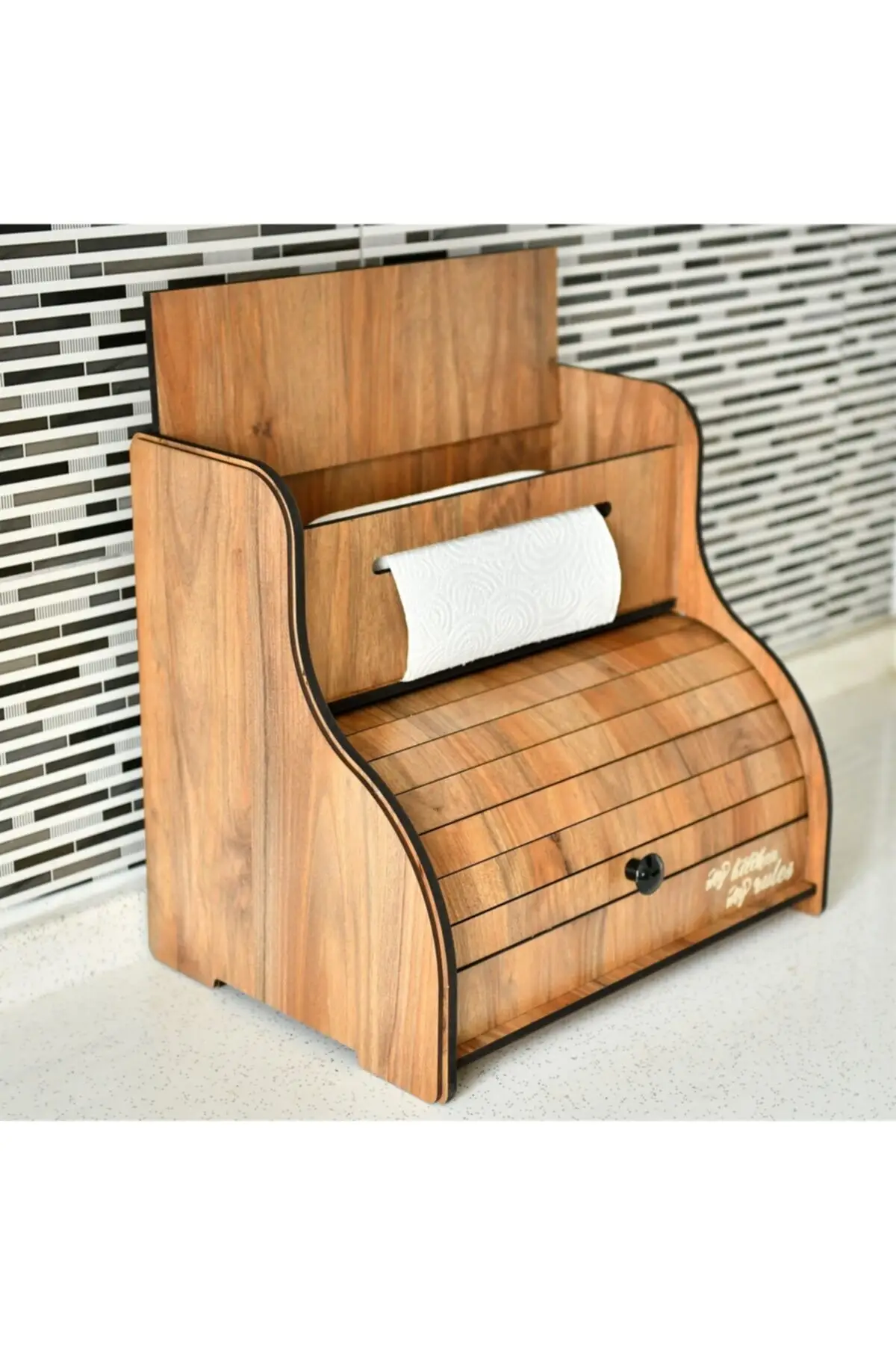 Многофункциональный деревянный кухонный органайзер коробка для хранения хлеба