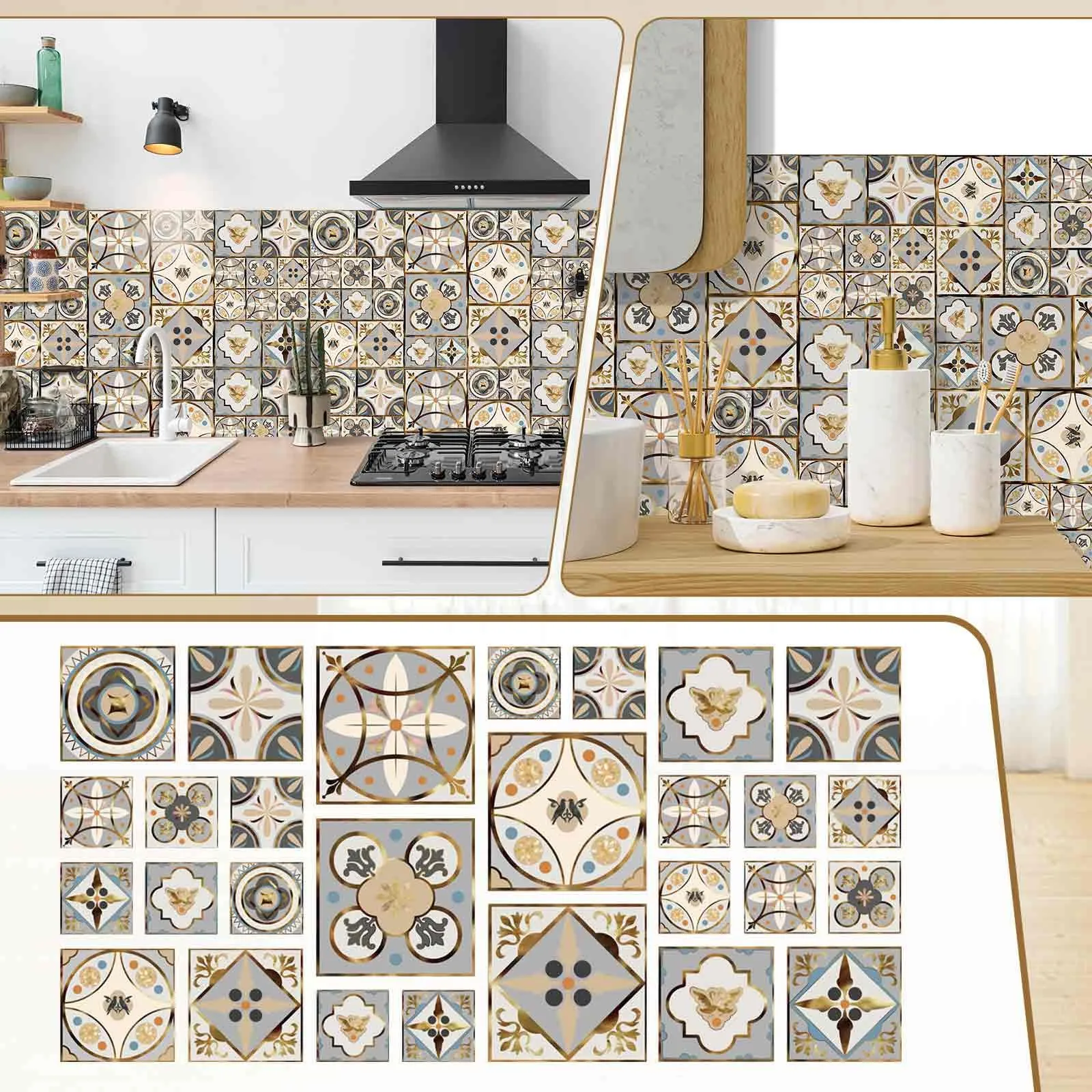 

Имитация плитки самоклеящаяся прозрачная пленка водостойкая Настенная Наклейка для кухни ванной настенная доска