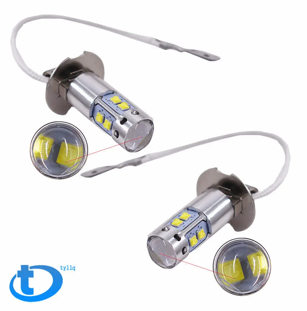 

2 шт., H3 50 Вт, CREE-чип, фонарь, фонарь, 6000K, белая автомобильная лампа DRL для вождения, автомобильная дневная фонарь