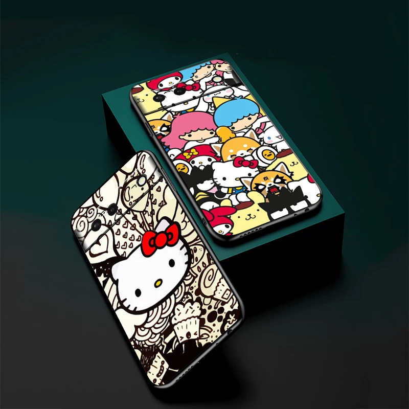Милый мультяшный чехол H-Hello K-Kitty для Google Pixel 9 8 7A 7 6A 6 5A 5 4 4A XL