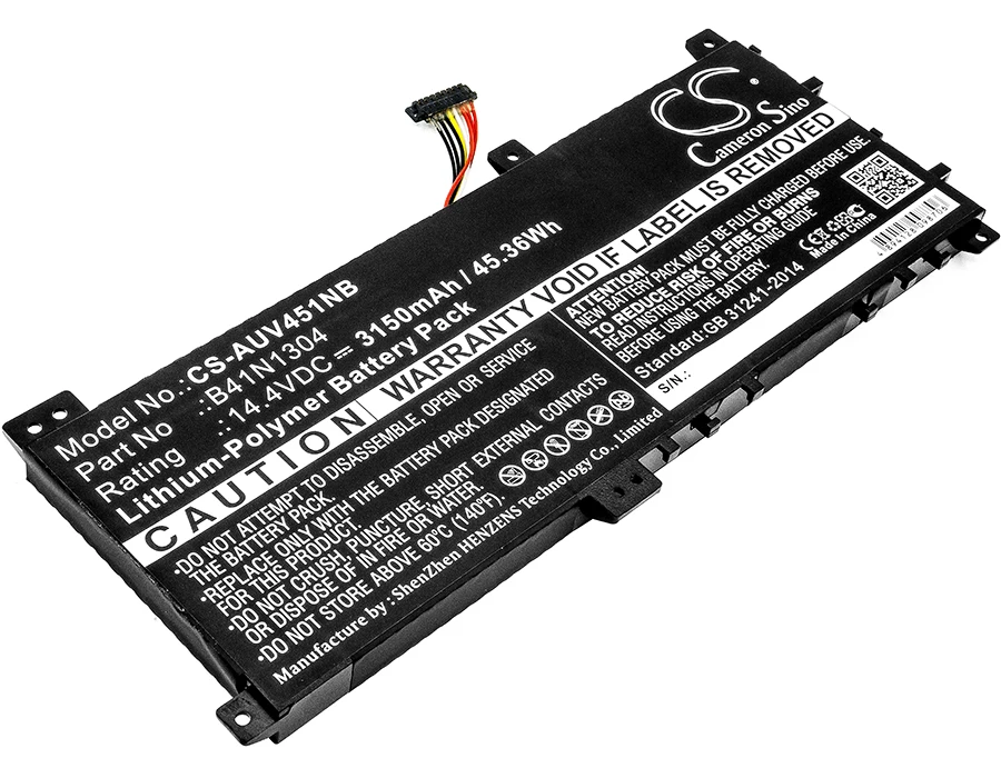 Сменная батарея для Asus VivoBook V451LA V451LA-DS51T 0B200-00530000 B41BK4G B41N1304 14 4 В/мА