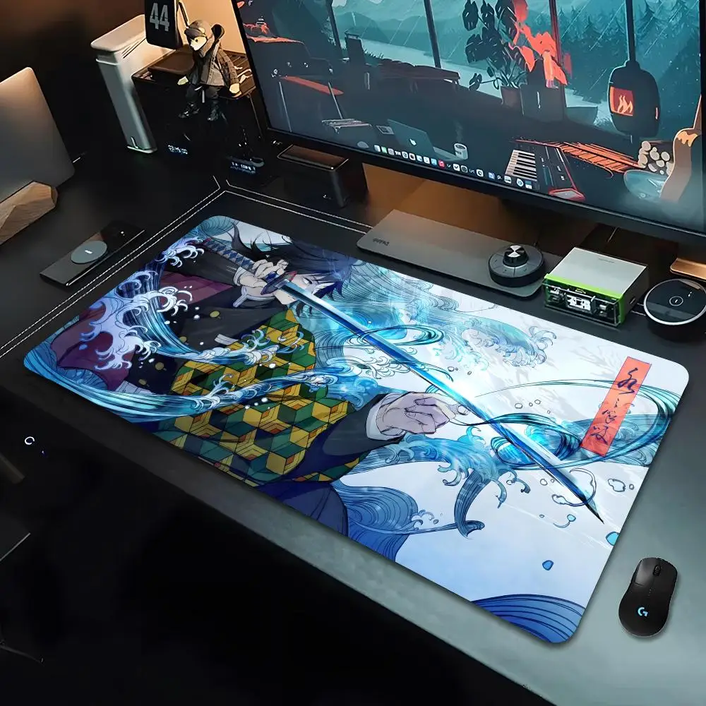 Коврик для мыши с аниме рассекающим демонов RGB Офисная компьютерная мышь
