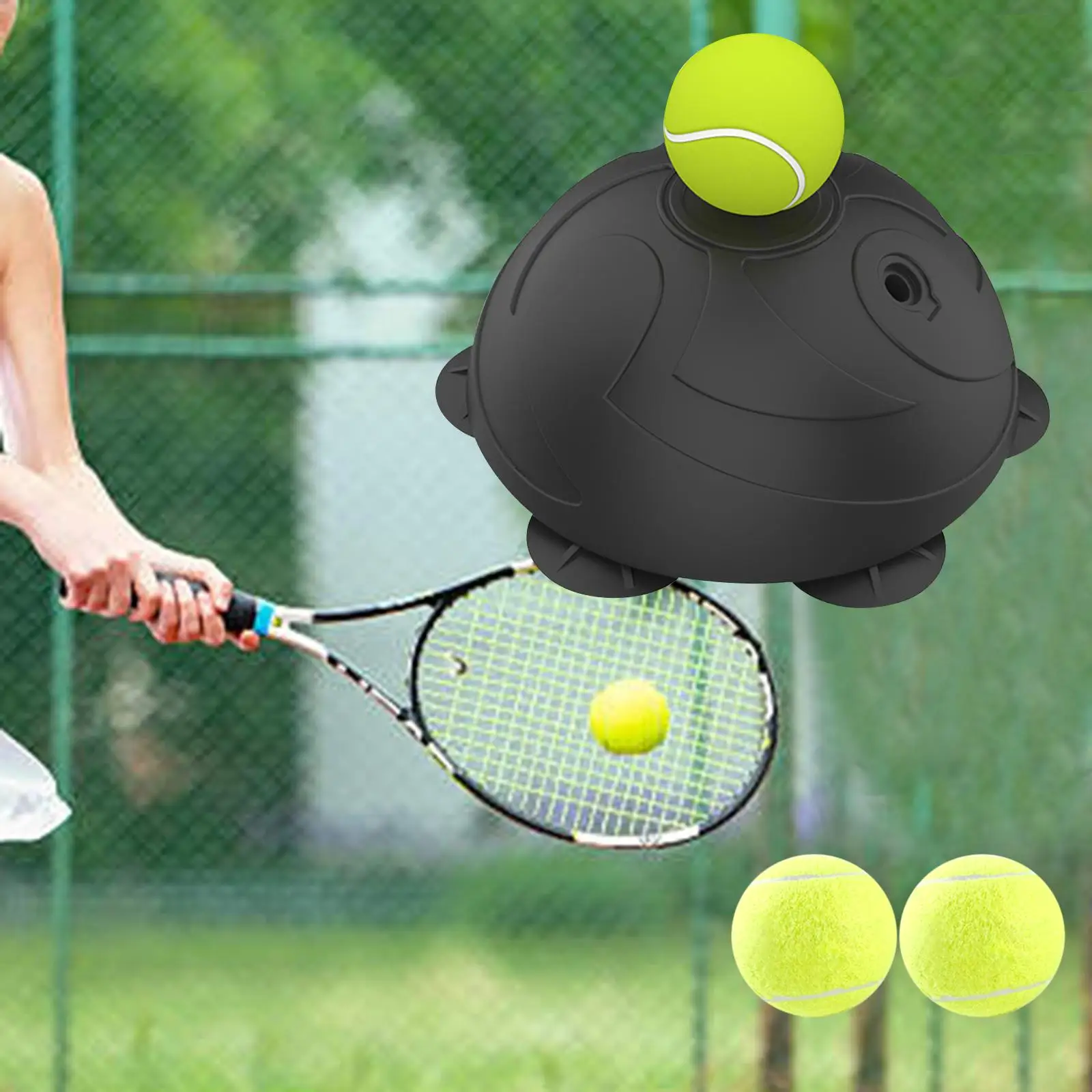 

Tennis Training Aids Tool With Elastic Rope Ball Practice Self Duty Rebounder Tennis Trainer Partner Sparring Practice Training