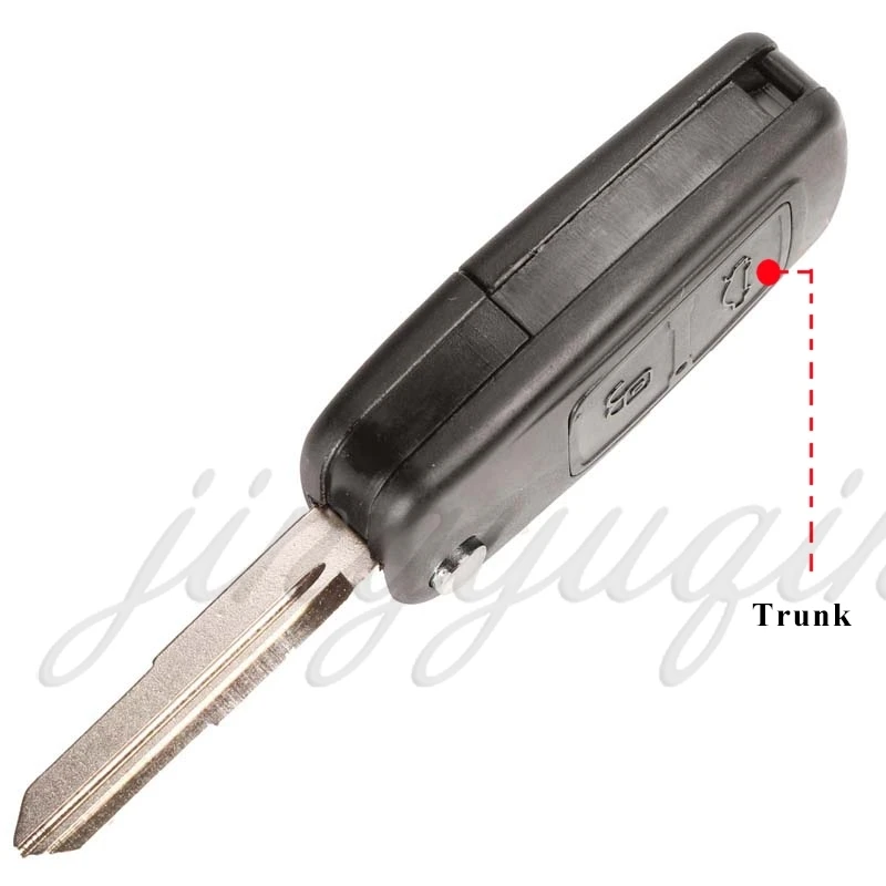 Jingyuqin для CHERY A5 FULWIN TIGGO E5 A1 COWIN EASTER чехол для автомобильного ключа 3-кнопочный модифицированный дистанционный ключ ABS корпус