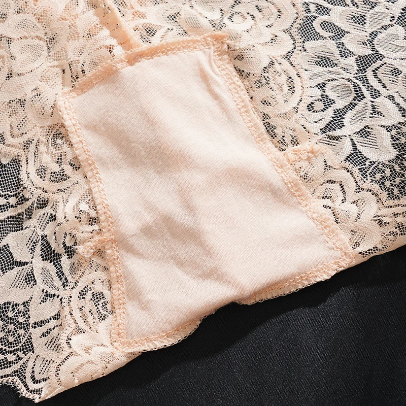 Женские кружевные бесшовные трусы с высокой талией