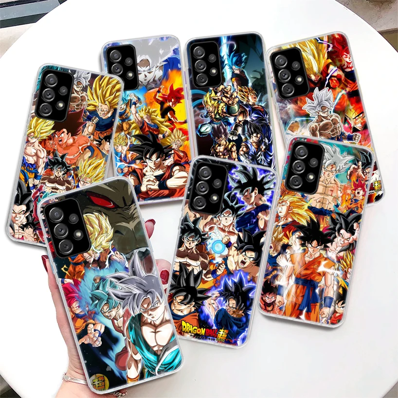 

Dragon Ball Super Coque Phone Case For Samsung Galaxy A52 A53 A12 A22 A32 A42 A72 4G A73 A33 A23 A13 5G A02S A03S Soft Cover