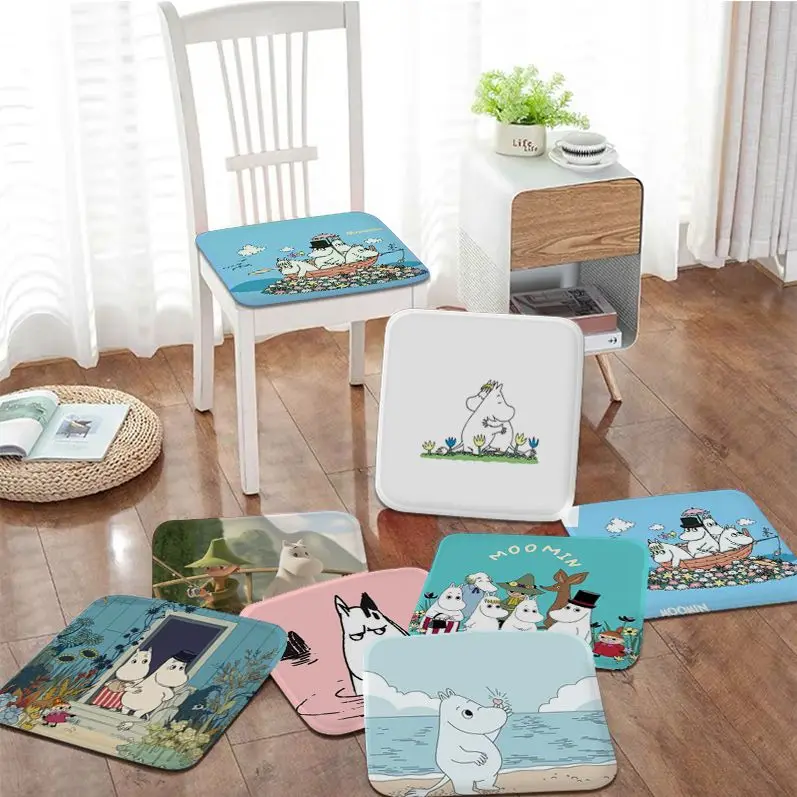 

Cartoon M-Moomin Four Seasons Seat Cushion Office Dining Stool Pad Sponge Sofa Mat Non-Slip Cushions Home Decor