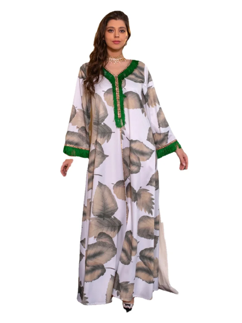 

Turkey Muslim Abaya Women Maxi Dress Feather Kimono Elbise Morocco Kaftan Long Party Dresses Ramadan Vestidos Arabic Islamic
