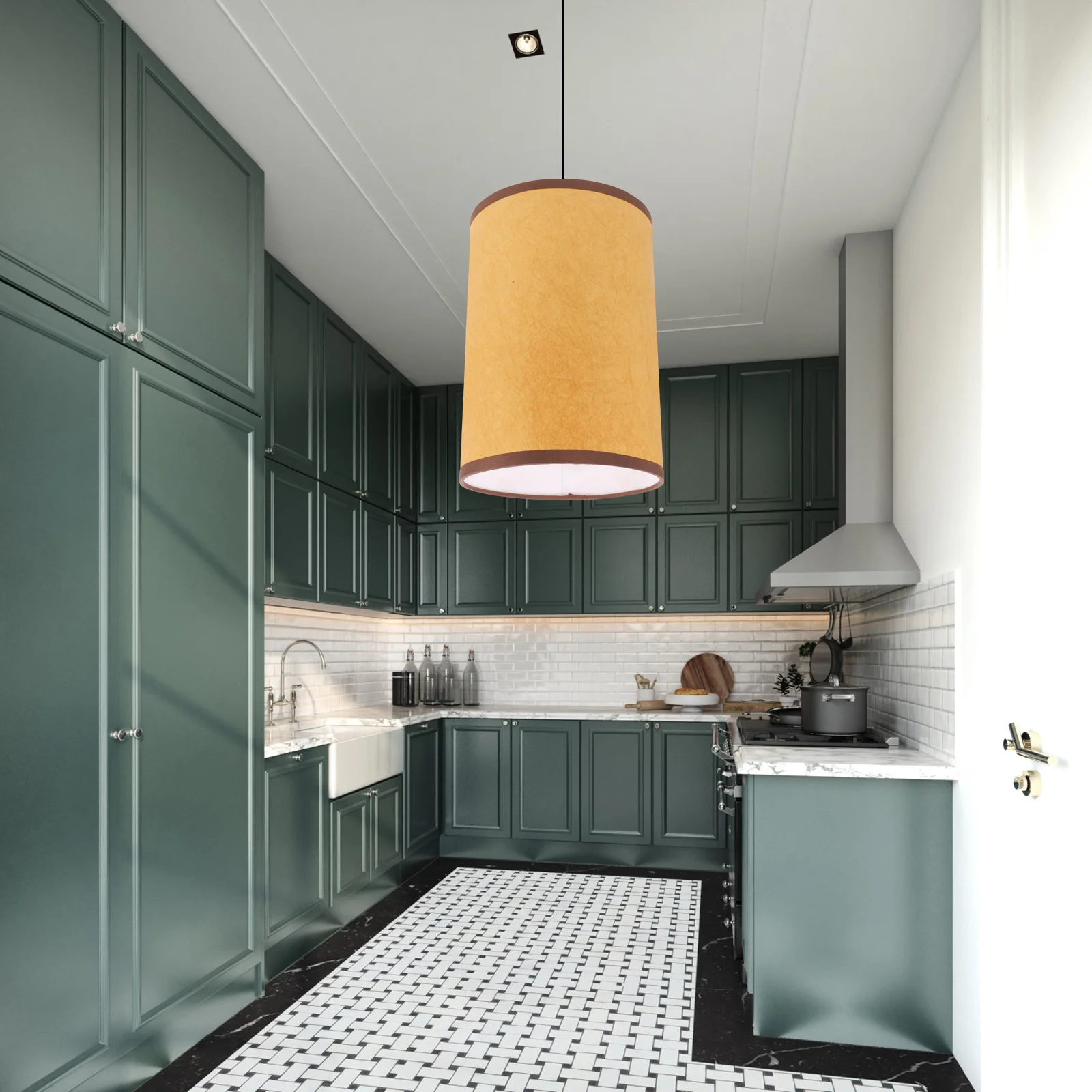 

Detailed Table Lampshade Ceiling Lampshade Replacement Vintage Bedside Lamp Cover(E27/E14)