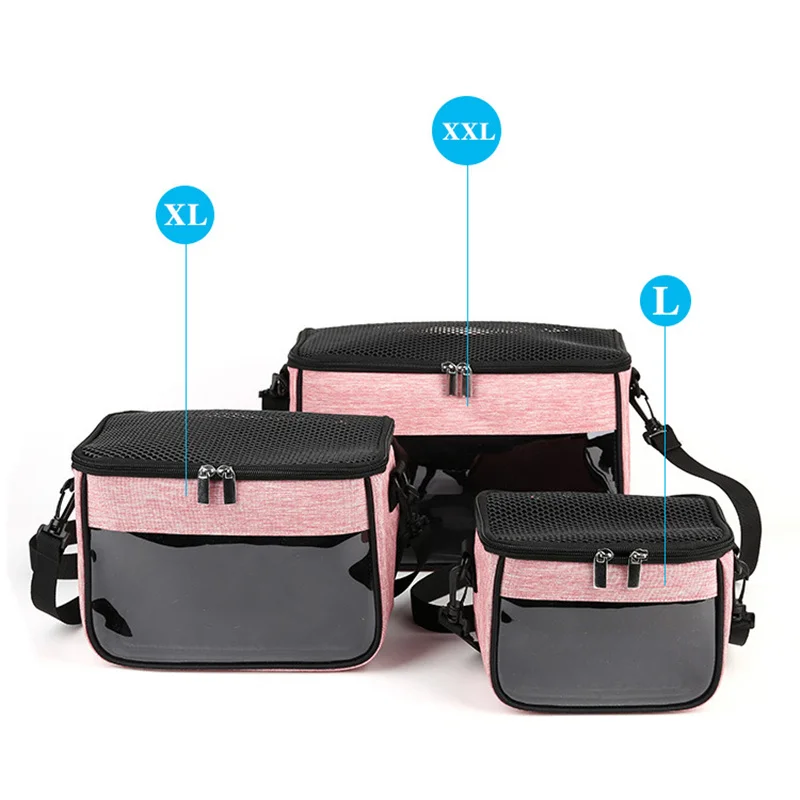 

Pet Backpack Messenger Carrier Bags Cat Dog Carrier Mesh Outgoing Portable Travel Teddy Packets Breathable Small Pet Handbag