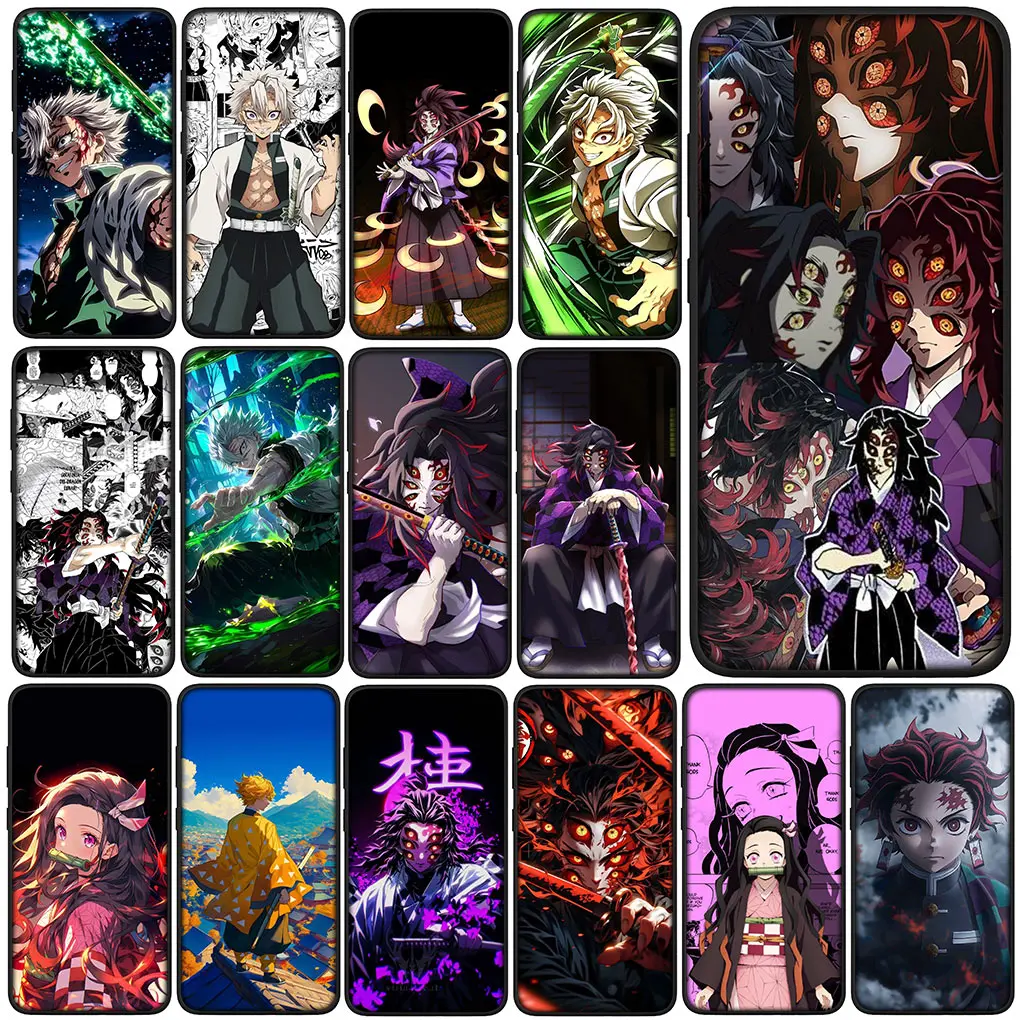 Kokushibo Demon Slayer Sanemi Shinazugawa Phone Case for Samsung Galaxy S24 S23 Fe Ultra Plus A55 A35 A24 A25 A15 A05 M55 M15