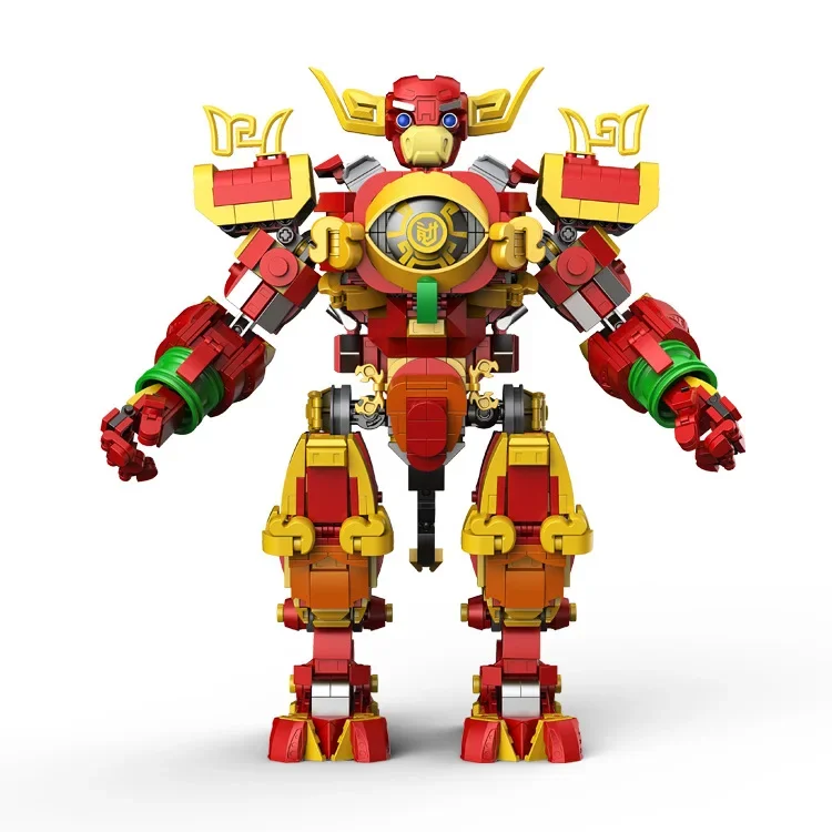 Новая модель китайского зодиака корова китайские комиксы строительные блоки для