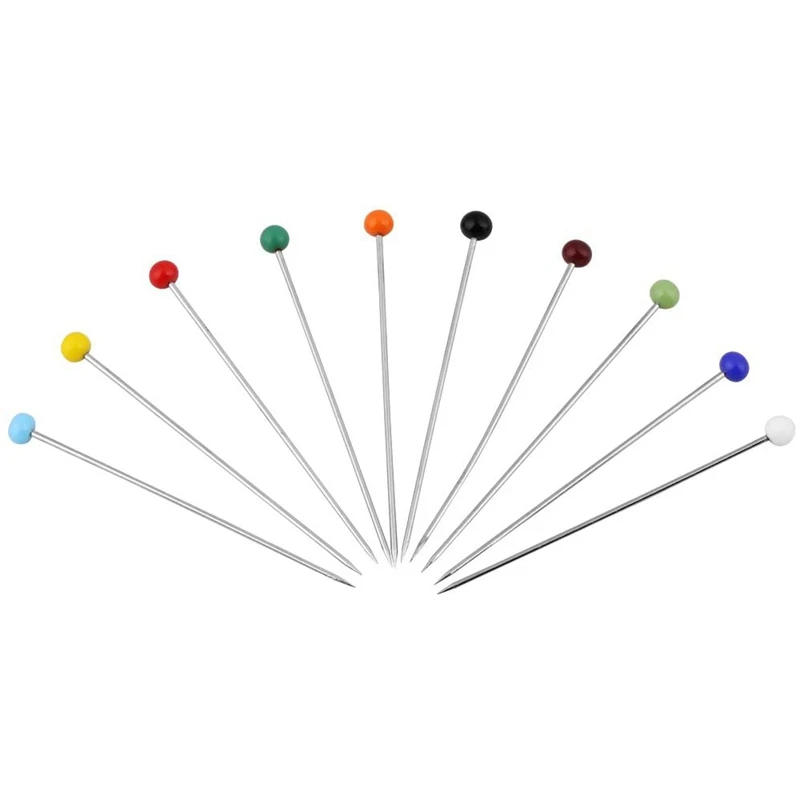 1000 шт. длинные разноцветные булавки для швов и рулетки шитья квилтинга