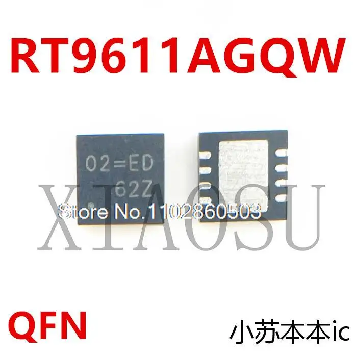 

RT9611AGQW 02 = 02 = CL 02 = EF 02 = O2 = QFN8