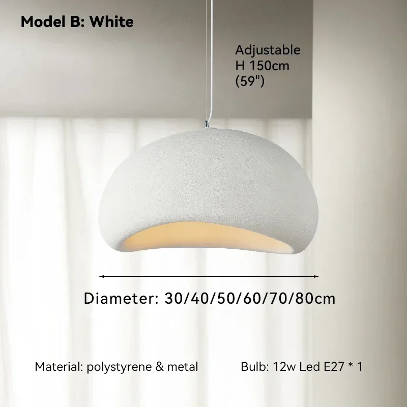 

Подвесная люстра JIANKEXING белая/серая
