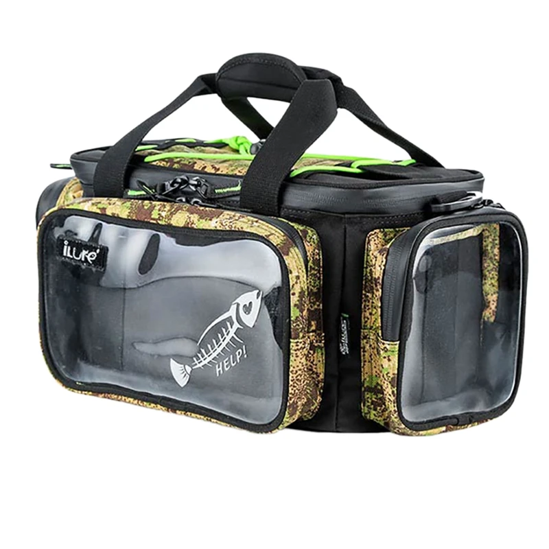 

ILURE Capacity Boat Fishing Bag Multifunctional Fishing Outdoor Lure Bag Waist Bag Fishing Tool Fishing Gear Bag