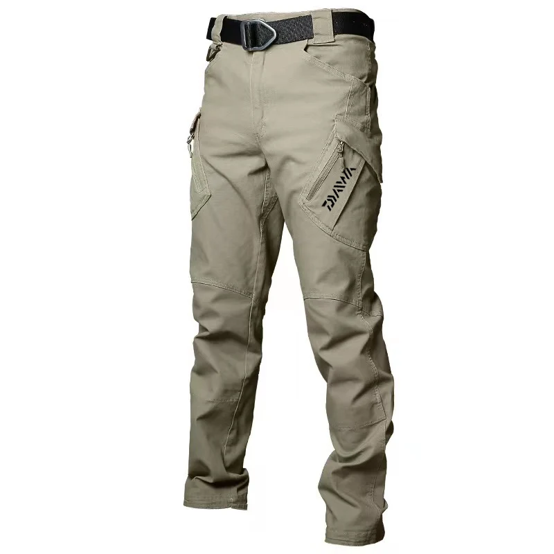 Men's Daiwa Tactical Pants Multi-pocket Fishing Military Urban Commuting Tactical pants Men's slim fat pants images - 6