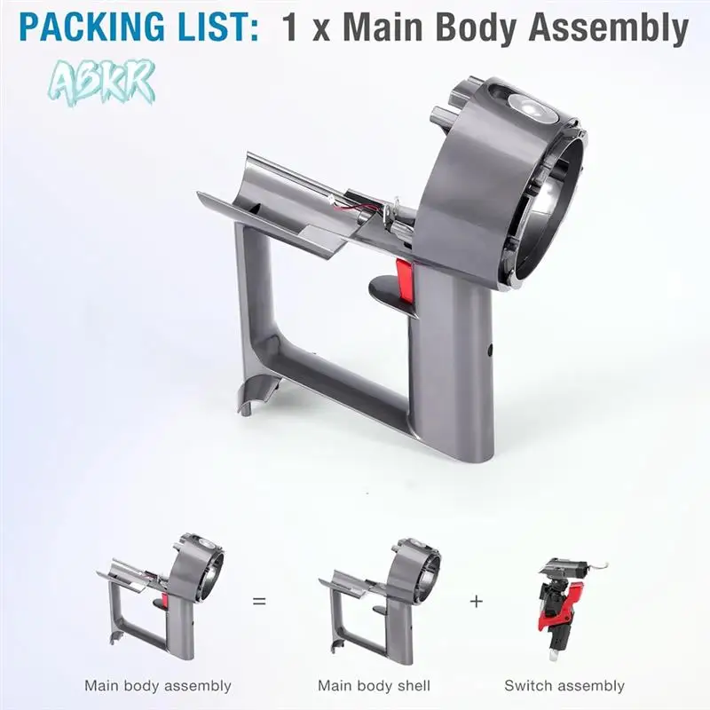 

ABKR-основной корпус в сборе для Dyson V10 SV12, детали пылесоса, основная сборка корпуса, сервисная сборка, часть корпуса