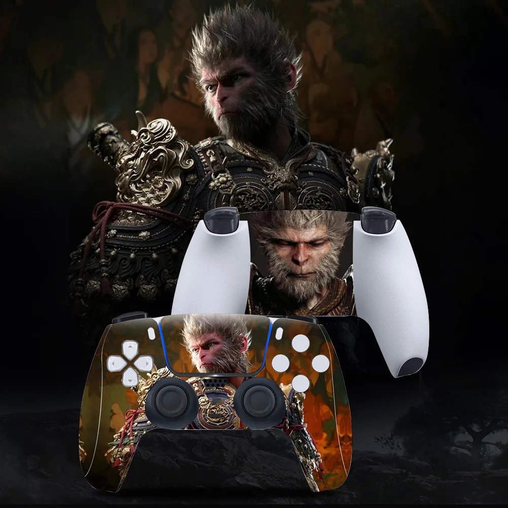 Для контроллера PS5 черный миф виниловая наклейка Wukong пыленепроницаемая
